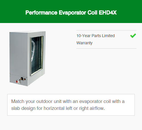 performance evaporator Coil END4X