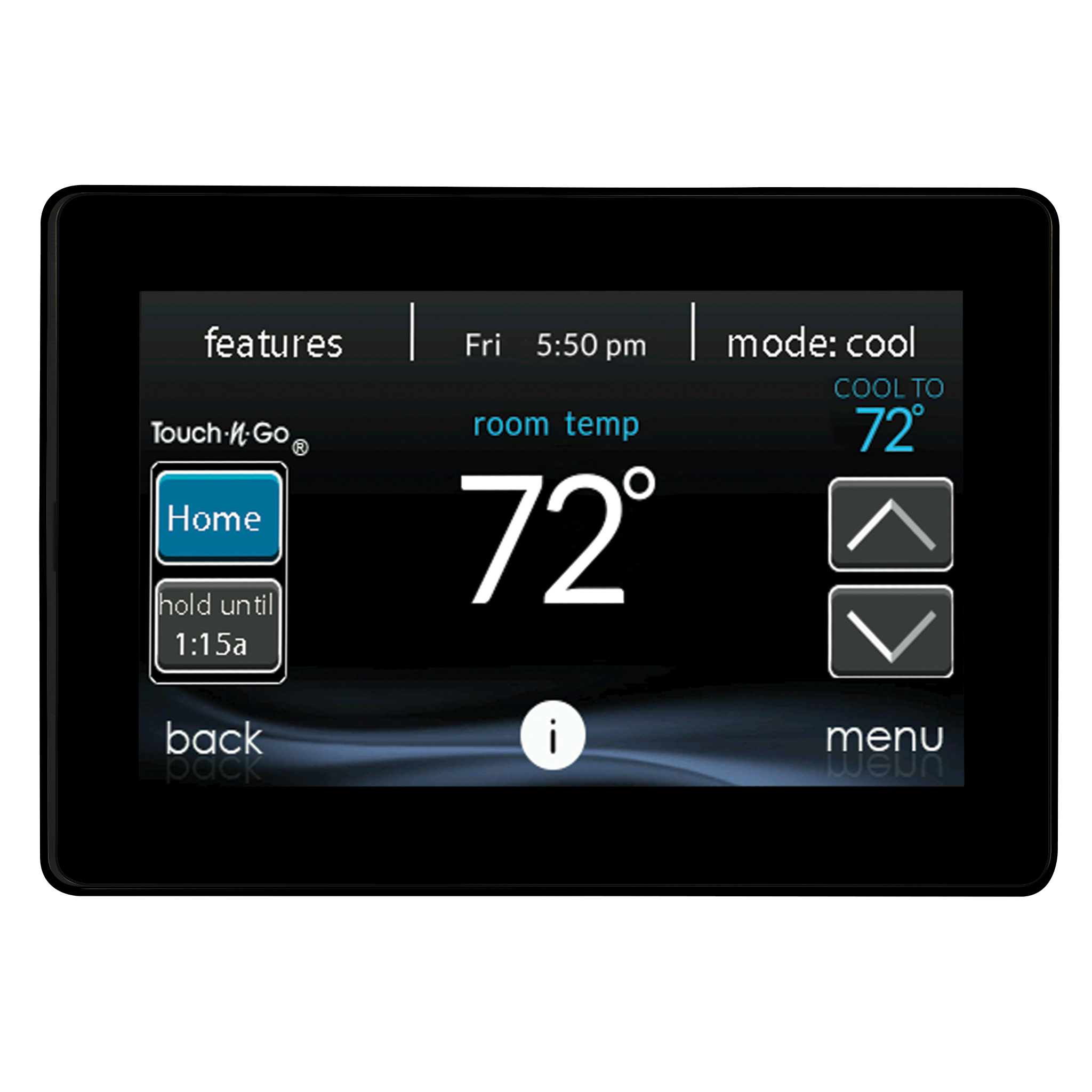 a digital black carrier control panel