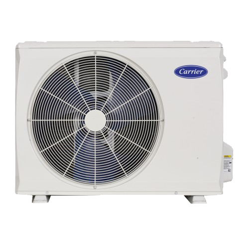 a white carrier mini split unit 
